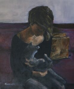 Girl with a cat